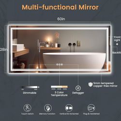 Wholesale LED Bathroom Mirror 62”x20”