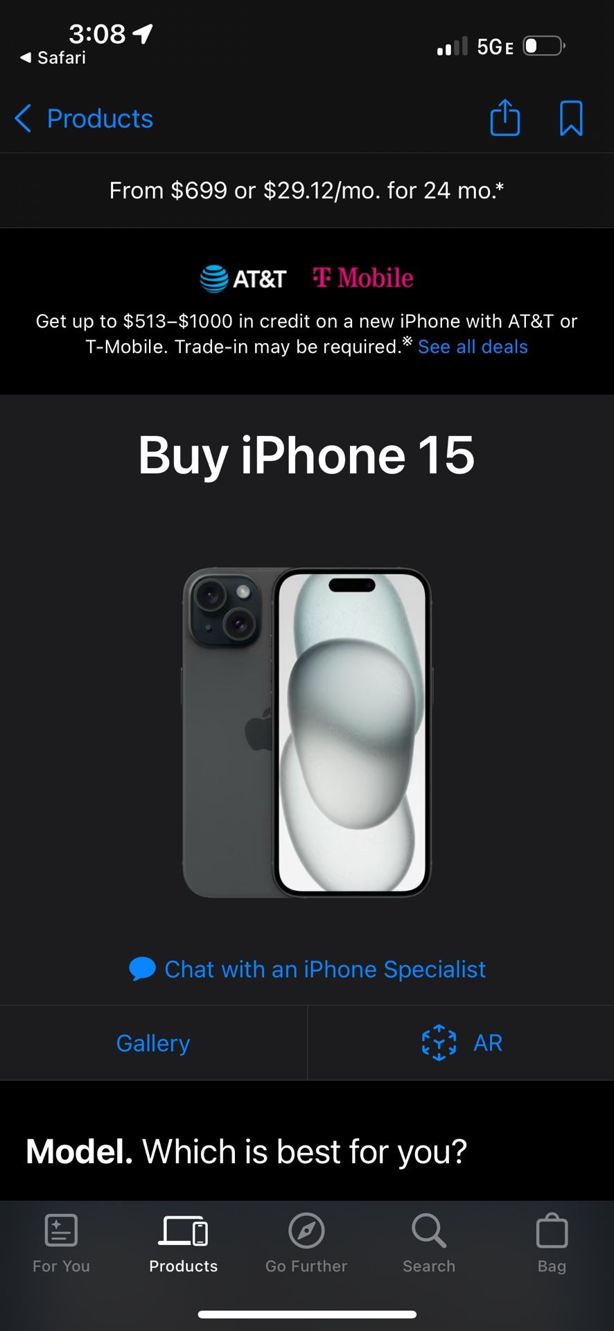 iPhone 15 128gb Screen Protector New