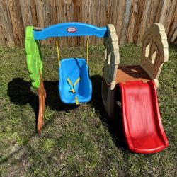 Little Tikes Hide and Seek Climber and Swing Playset, Multi-Colors