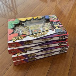 (4X) Pokemon TCG Ascended Hero’s Lucario Premium Poster Collection