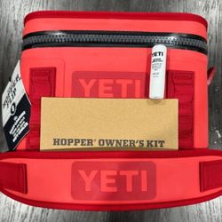 New YETI Hopper Flip 8 Portable Soft Cooler Rescue Red Model YHOPFLIP8