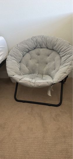 Folding Saucer Chair / Moon Chair – Gray
