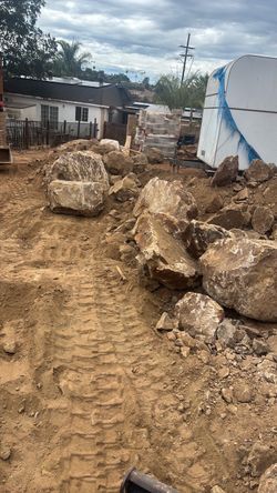 Free landscaping rock and boulders