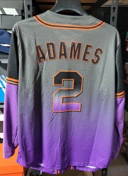 *NEW* Willy Adames MLB San Francisco Giants Jersey Gray/Purple Size XL