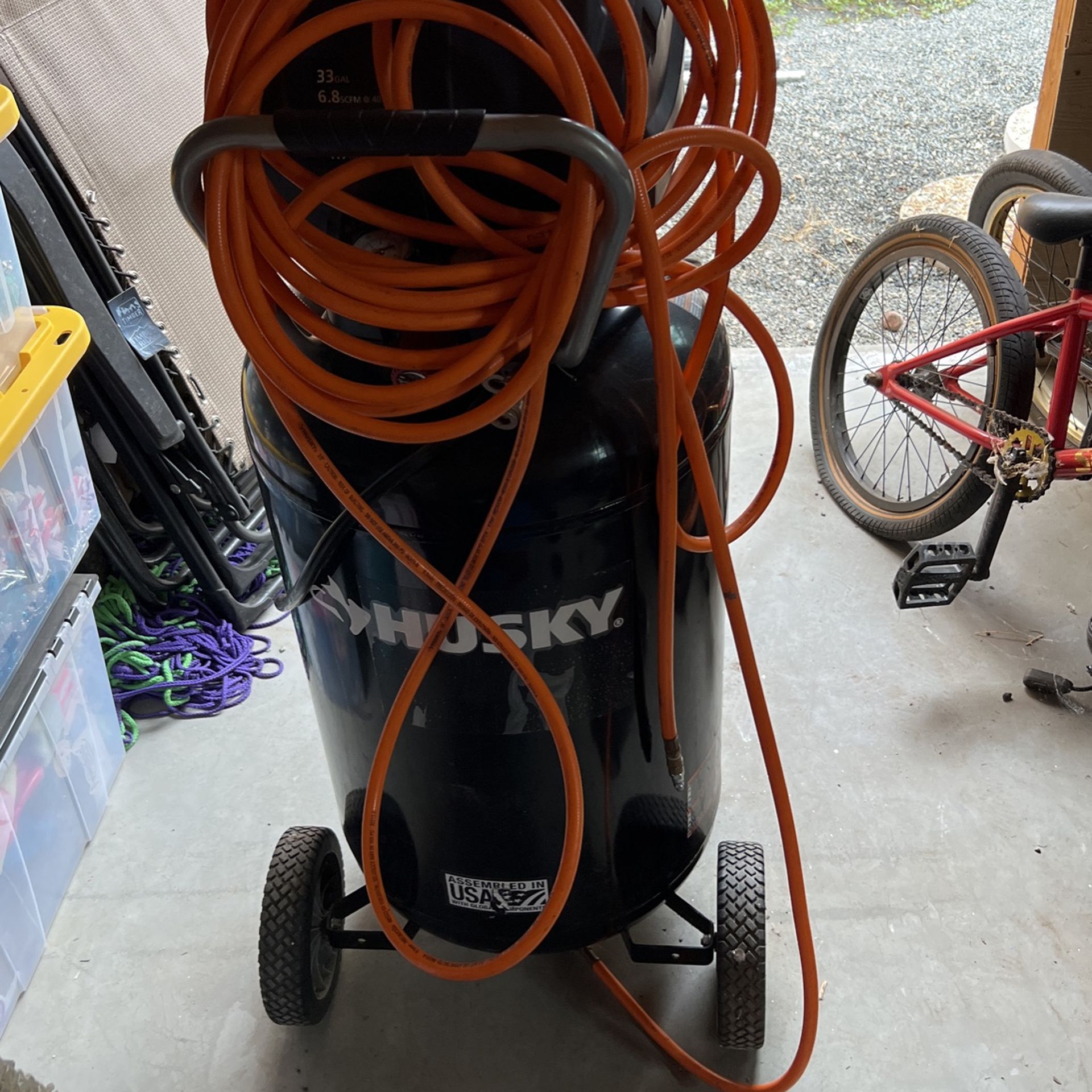 Husky 33 gal Air compressor for Sale in Montclair, CA OfferUp