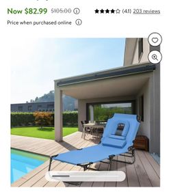 Patio Foldable Chaise Lounge Chair