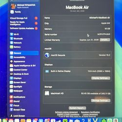 13” MacBook Air 2025 M4 16G