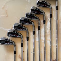 Titleist iron Golf Club set with FST KBS Tour 8 clubs.  712 