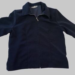 Briggs Woman’s Navy Blue, 90’s, Rayon Blazer, Size 12