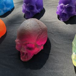 Custom Glass Like Resin Skulls 