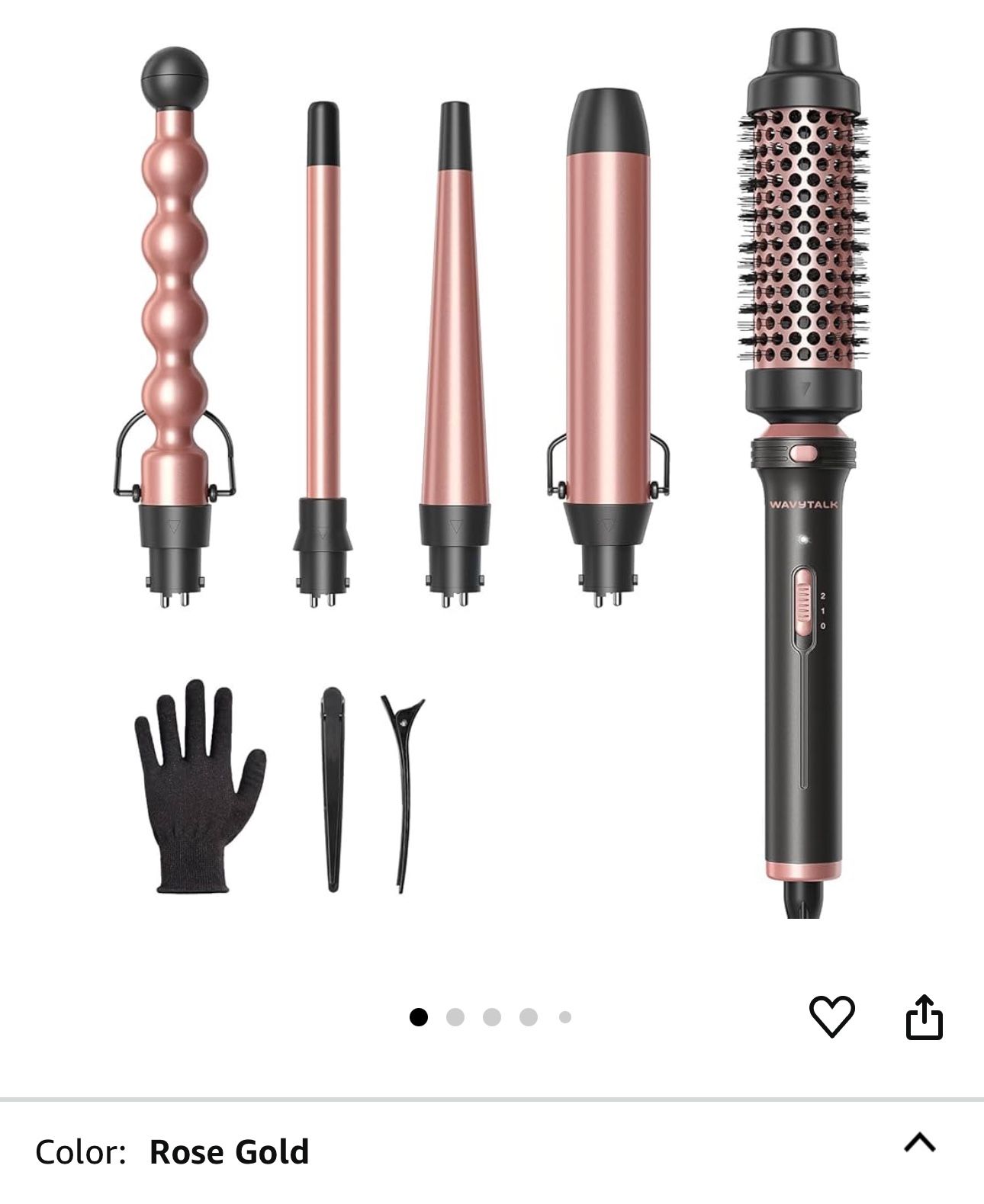 Wavytalk 5 In One Hair Wand With Hair Accessories