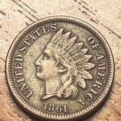 1861 Indian Head Penny