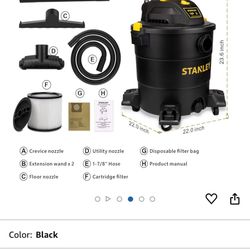 Stanley Wet/Dry Vacuum
