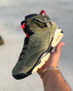 TRAVIS SCOTT x AIR JORDAN 6 OLIVE 