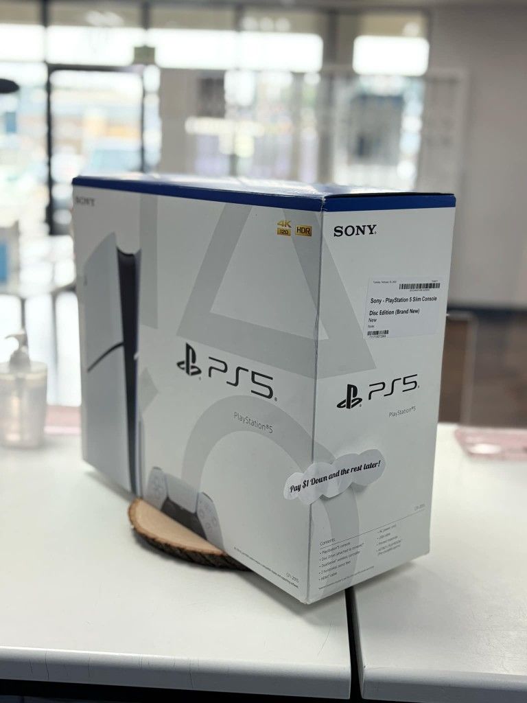 Sony Playstation 5 Slim PS5 Gaming Console - $1 To Take it Home same Day and Pay the Rest later!