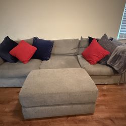 Large Gray Sectional Sofa  Best Offer Takes It