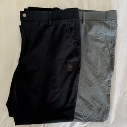 Psycho Bunny Men’s Pants Size 38 – Brand New (Black & Gray)