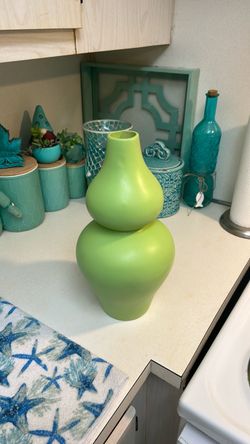 Lime Green Double Gourd Vase