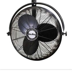 Air King 9220 20-Inch Industrial Grade High Velocity Pivoting Floor Fan, 20 Inches, Black