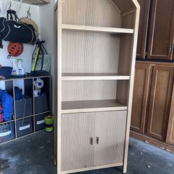 Arched Bookcase Cabinet 