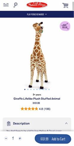 Melissa and Dough Lifelike Giraffe
