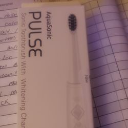 AquaSonic Pulse – Ultra Whitening Electric Toothbrush w Activated Charcoal Whitening Bristles – Sonic Rechargeable Toothbrush – 3 Modes & Smart Timers