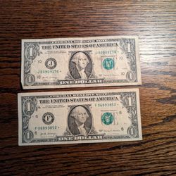 US $1 One Dollar Bill Star Note