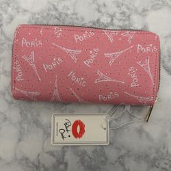 Paris, Woman, Wallet, Pink