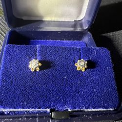 New Swiss Bucherer Diamond Earrings 