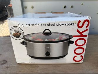 6 quart Stainless Steel Slow Cooker by Cooks