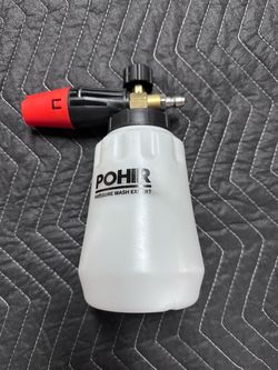 Foam cannon (used once) works well 15$