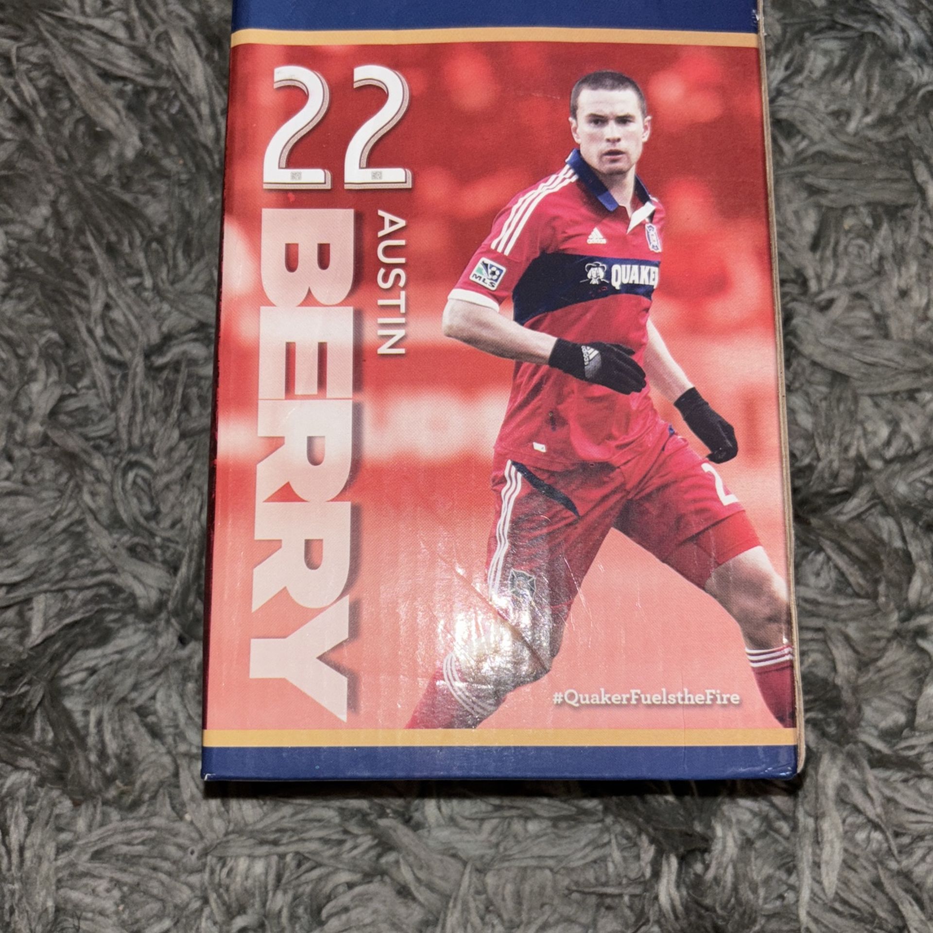 NEW SEALED CHICAGO FIRE #22 AUSTIN BERRY BOBBLEHEAD MLS SOCCER QUAKER OATS
