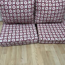 New Set Of 2 Seat Cushions For Outdoor Furniture 