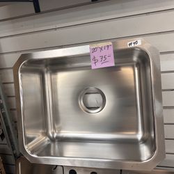 20” Drop In Sink