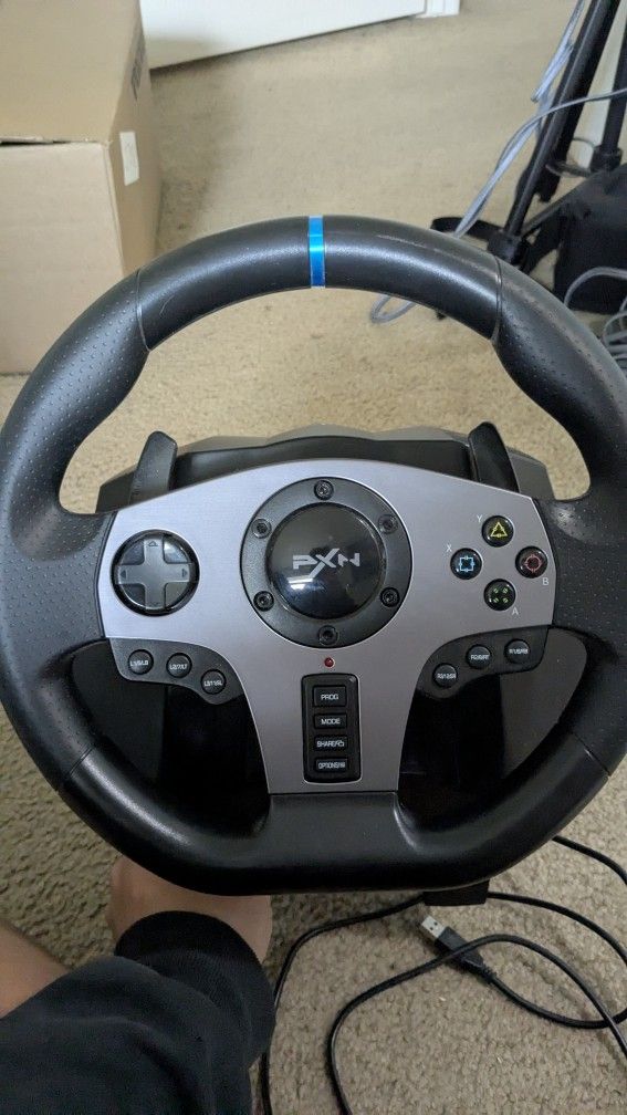 270/900 Degree PC Racing Wheel, PXN V9 USB Race Game Driving PC Steering Wheel