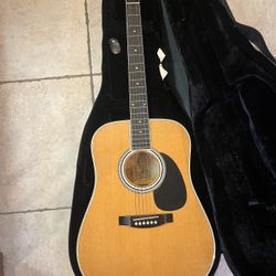 Esteban AL100 Acoustic Electric (Mint) w/ Dreadnought Hardshell Case