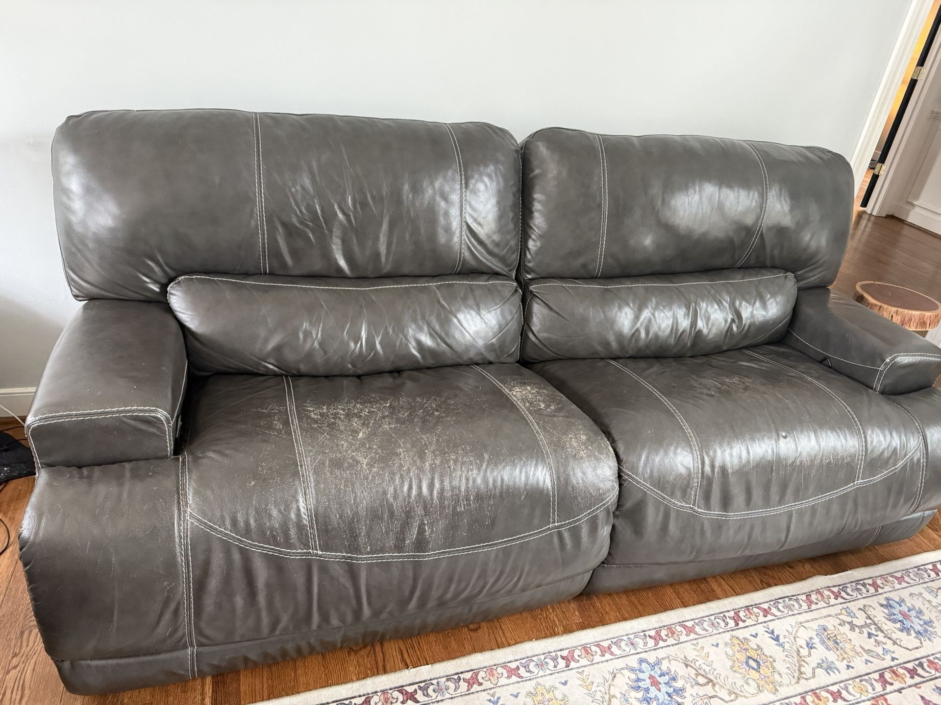 Leather Reclining Couch