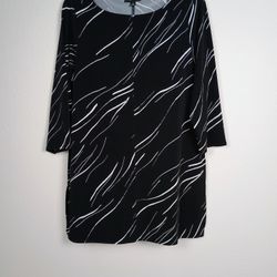 Alfani Mid Sleeve Pullover Women Tunic Blouse Top - Medium