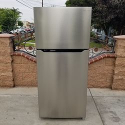 🔴3MONTHS WARRANTY 30X30X66 INSIGNIA FRIDGE 18CUFT SILVER