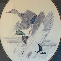Gene Murray "Ducks in Flight" Double Signed Lithograph Limited Edition 797/950
