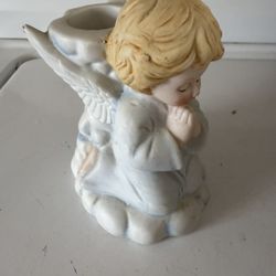 Porcelain Angel Candleholder