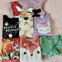Bundle of Girls Fleece-Lined Sweatshirts – Size 5/6