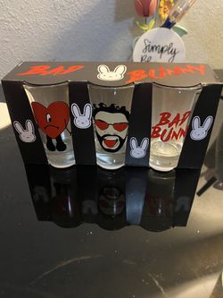 Bad Bunny Shot Glasses