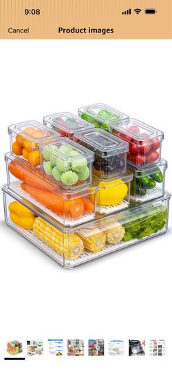 Plastic bin for fridge