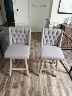 Swivel Counter Height Bar Stools – Set of 2