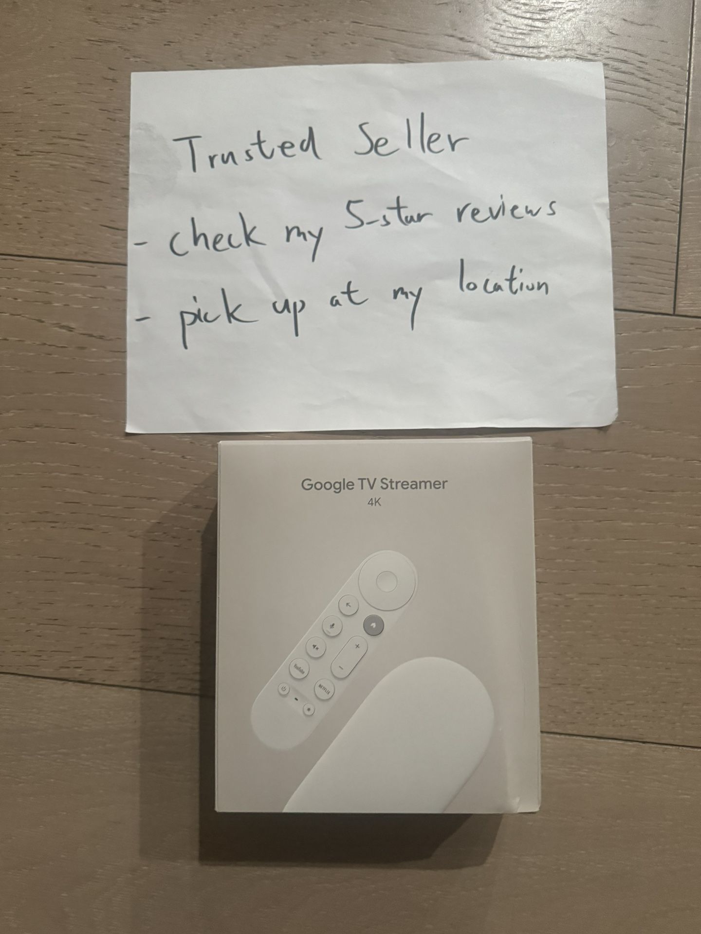 Google TV Streamer 4K 32GB w/ Voice Remote, Porcelain- GA05662-US - NEW, SEALED