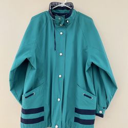 CS ESSENTIALS Reversible Teal, Navy Blue Jacket
