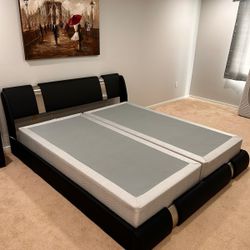 New King Size Bed With Box Springs