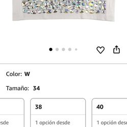 Crystal Corset New Size 38c Top