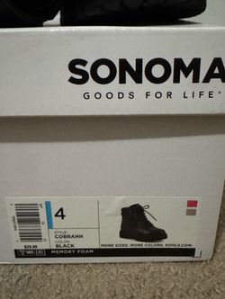 Girls Black Boots - Size 4
